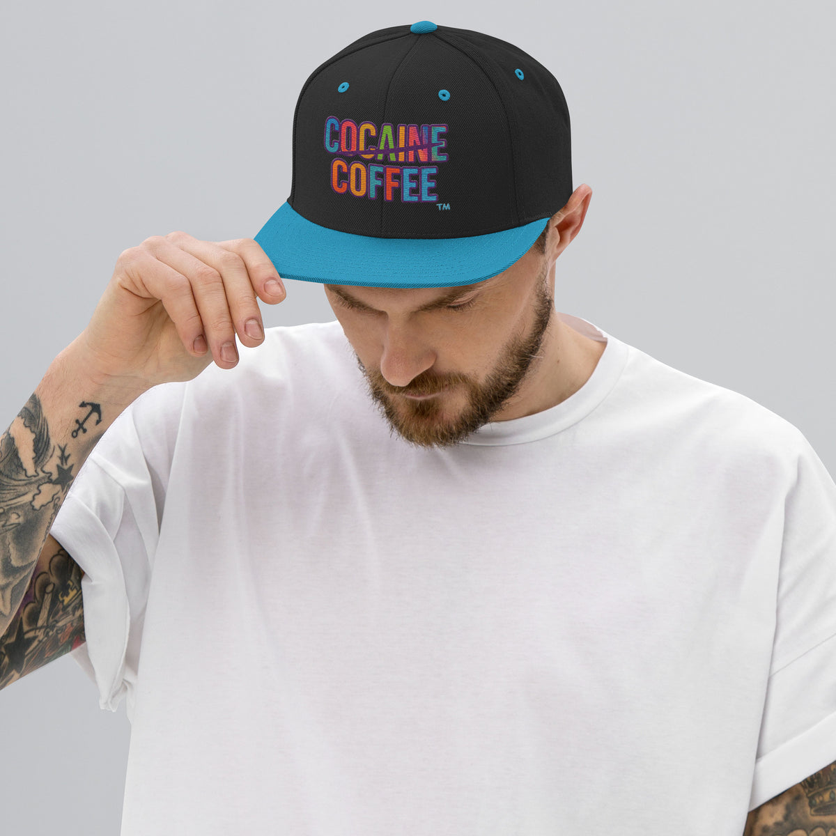 Color Splash CC Snapback Hat - Cocaine Coffee