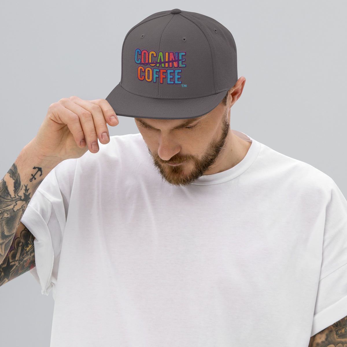 Color Splash CC Snapback Hat - Cocaine Coffee