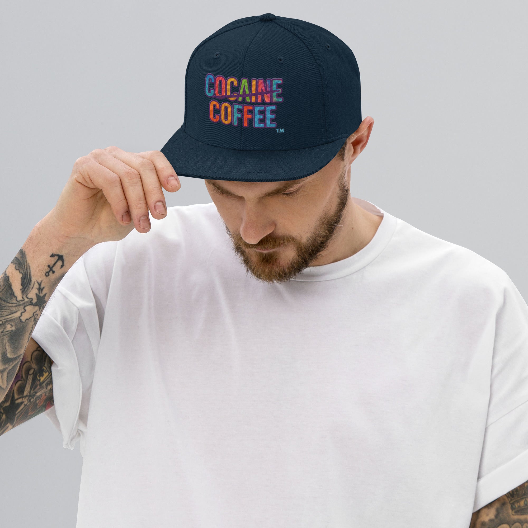 Color Splash CC Snapback Hat - Cocaine Coffee