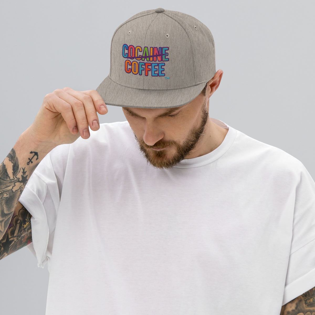 Color Splash CC Snapback Hat - Cocaine Coffee