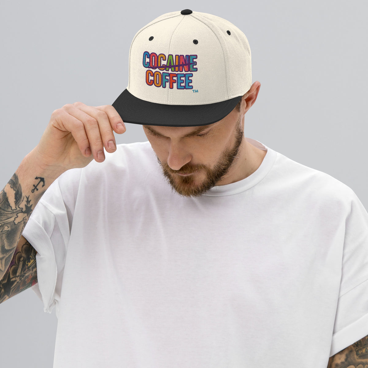 Color Splash CC Snapback Hat - Cocaine Coffee