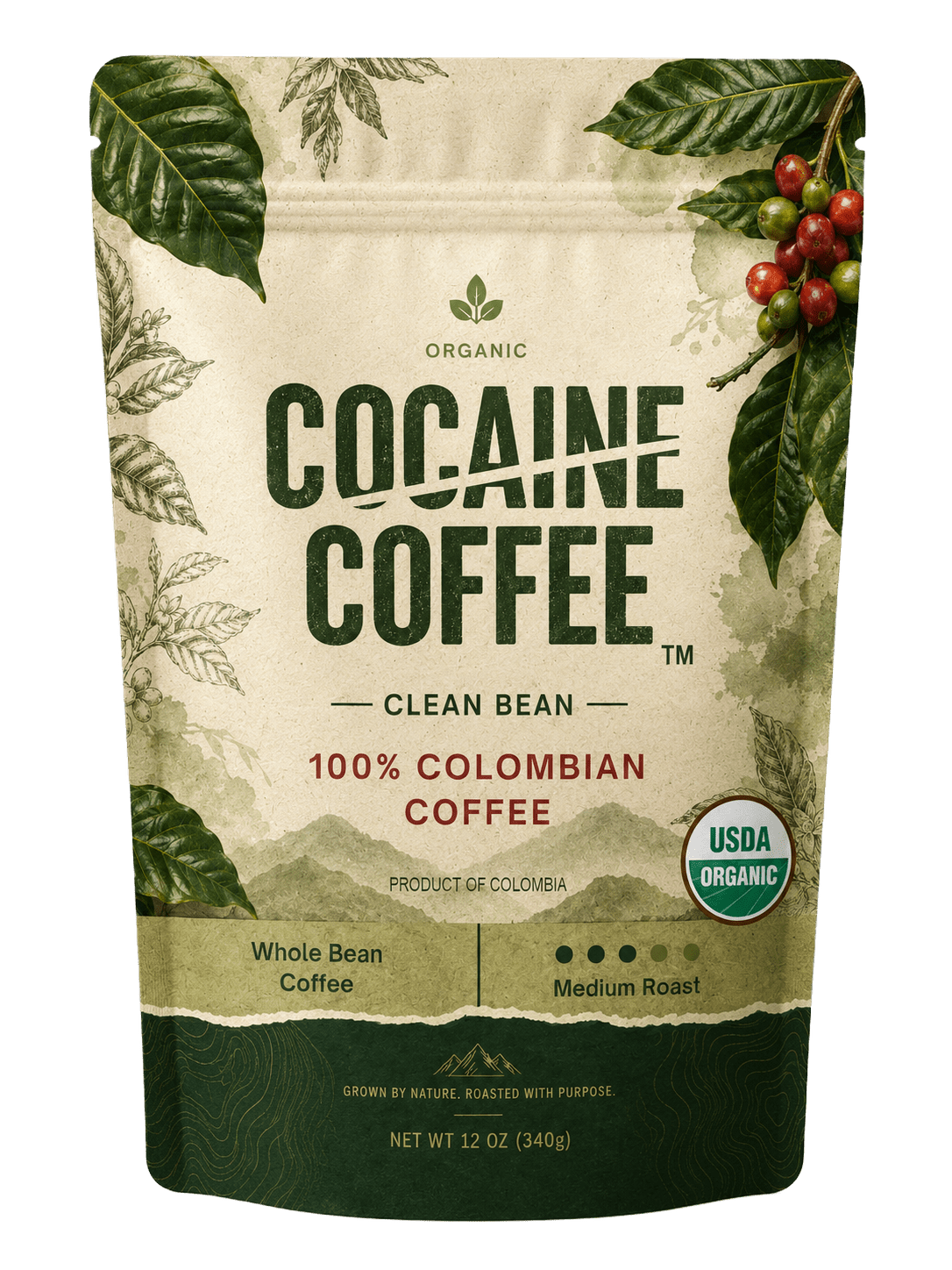 Organic Clean Bean - Cocaine Coffee