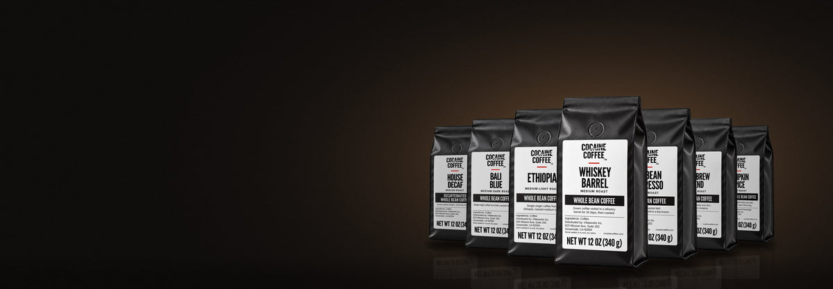 Cocaine Coffee new roasts lineup