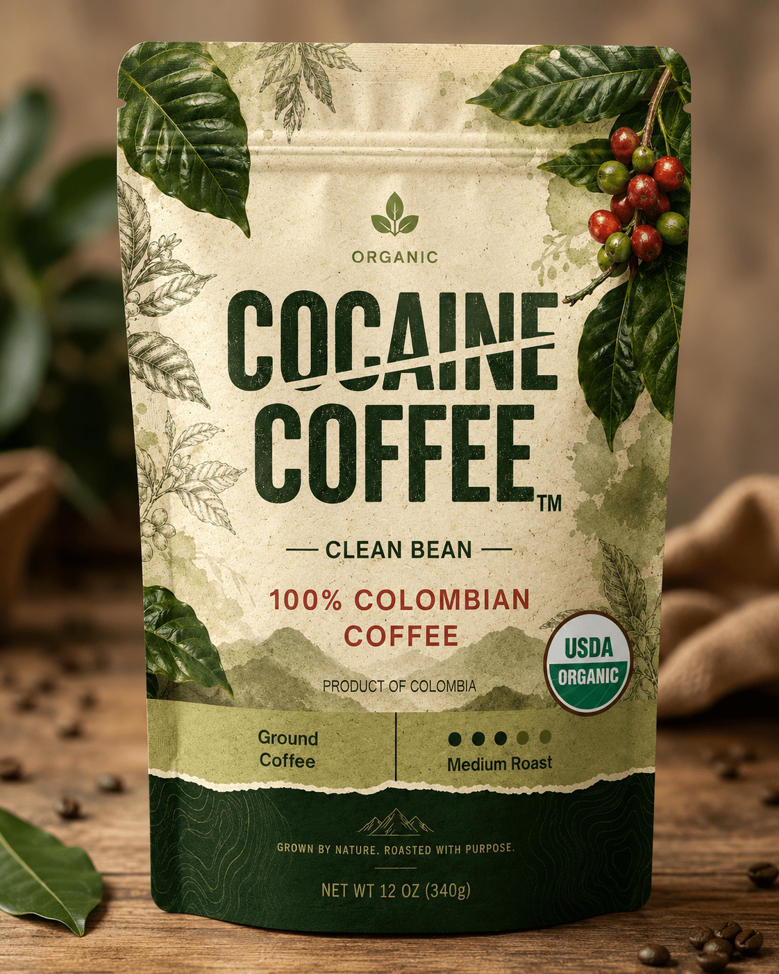Organic Clean Bean Trio - Cocaine Coffee