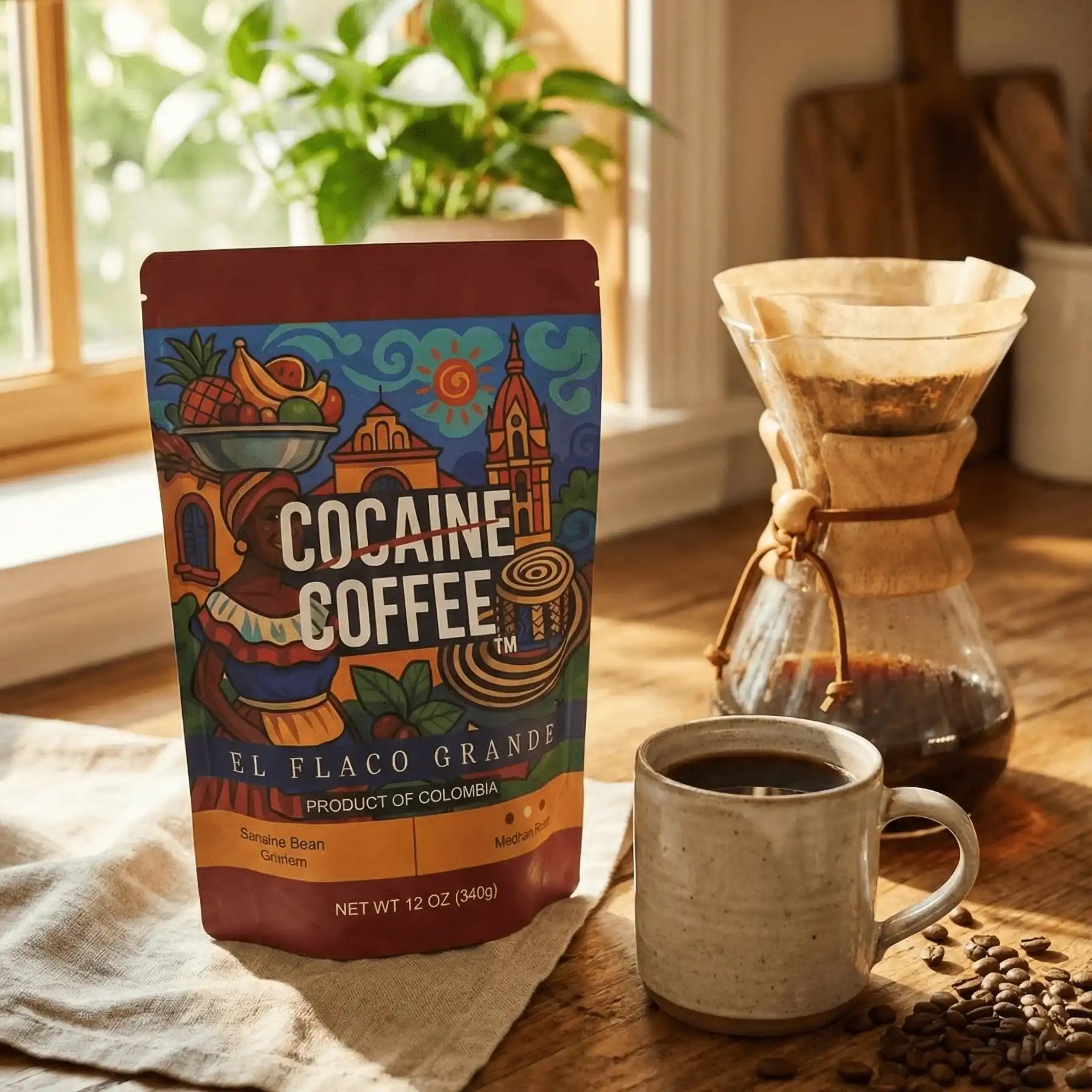 El Flaco Grande (Yellow Honey) Whole Coffee Bean Medium Roast - Cocaine Coffee