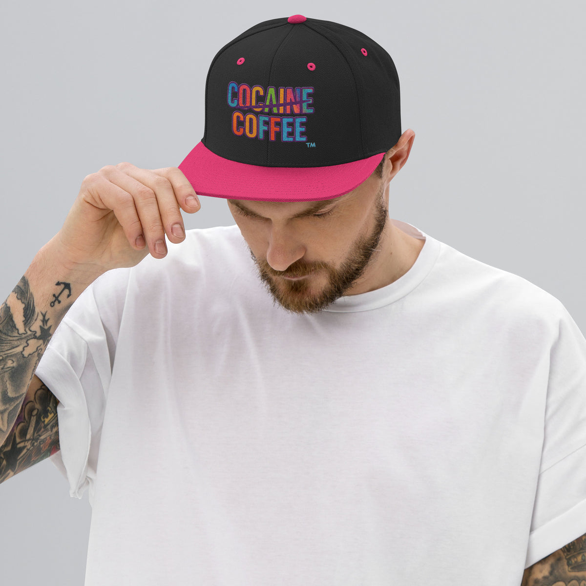 Color Splash CC Snapback Hat - Cocaine Coffee
