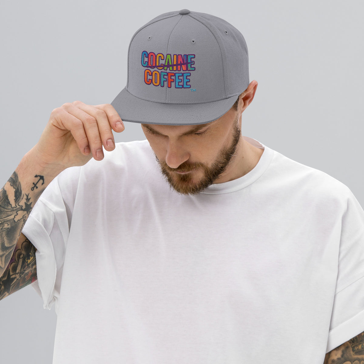 Color Splash CC Snapback Hat - Cocaine Coffee