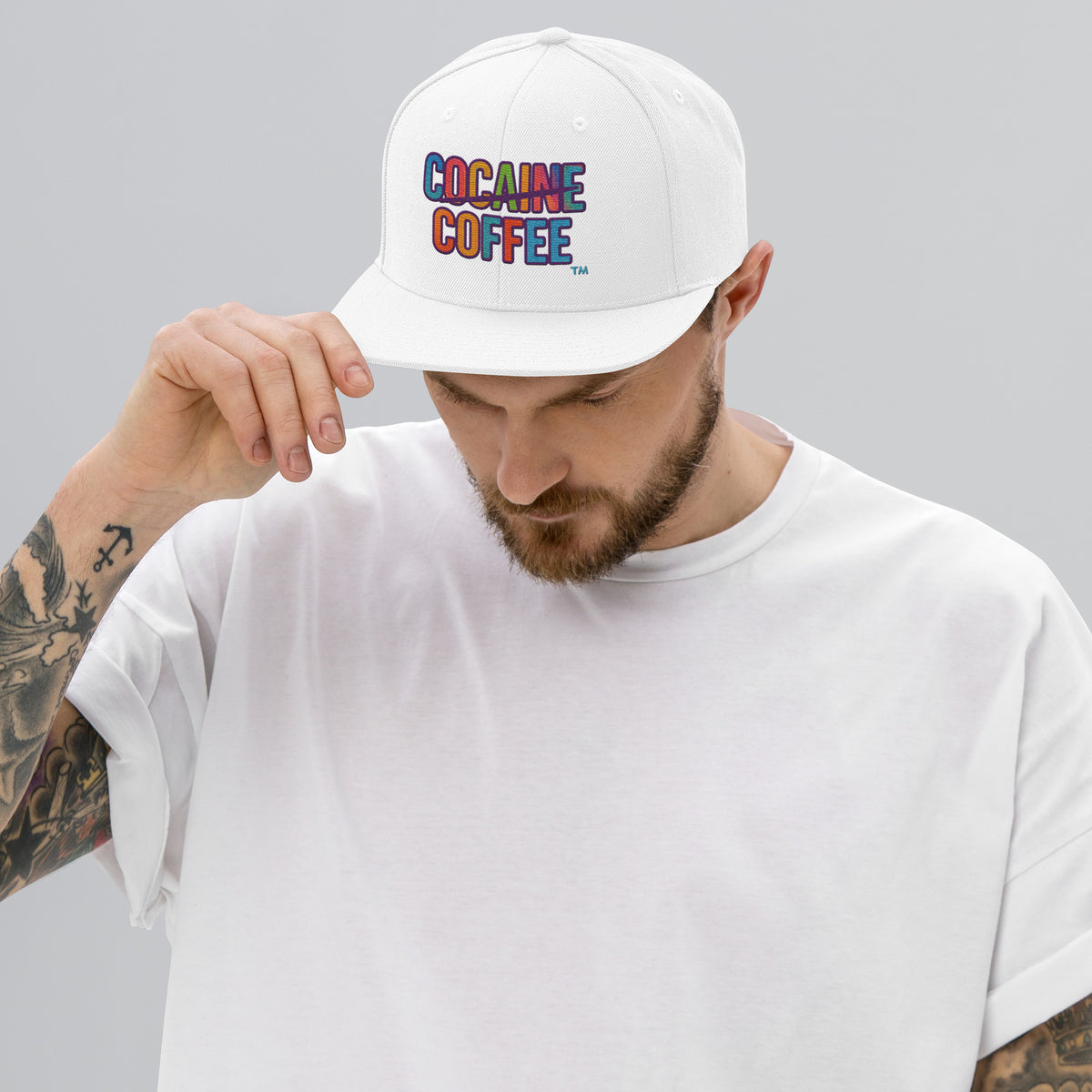 Color Splash CC Snapback Hat - Cocaine Coffee