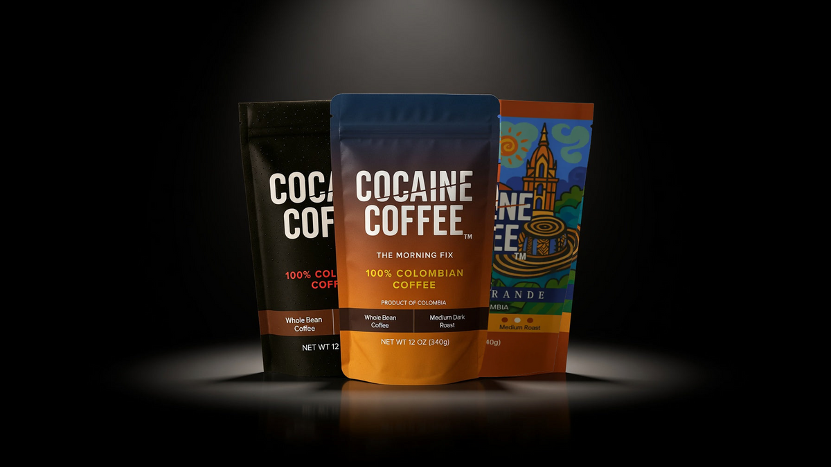 The O.G., Morning Fix and El Flaco Grande Colombian coffee bags