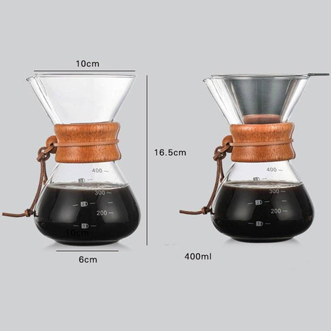 Glass Filter-Free Drip Coffee Maker | No Paper Filters, Pure Coffee Taste - Cocaine Coffee