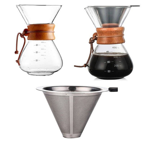 Glass Filter-Free Drip Coffee Maker | No Paper Filters, Pure Coffee Taste - Cocaine Coffee