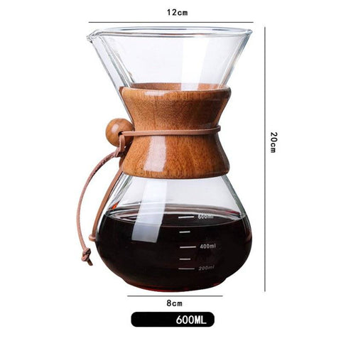 Glass Filter-Free Drip Coffee Maker | No Paper Filters, Pure Coffee Taste - Cocaine Coffee