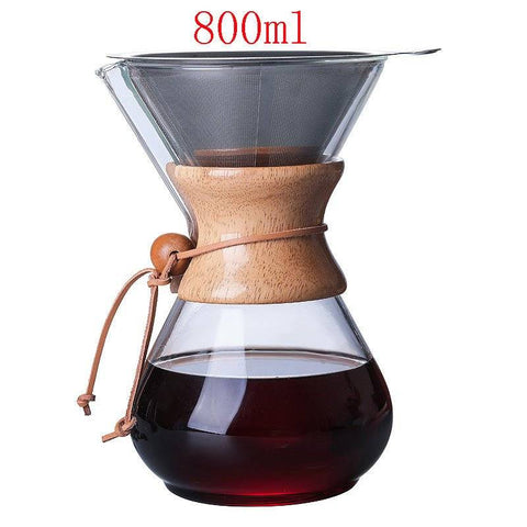 Glass Filter-Free Drip Coffee Maker | No Paper Filters, Pure Coffee Taste - Cocaine Coffee