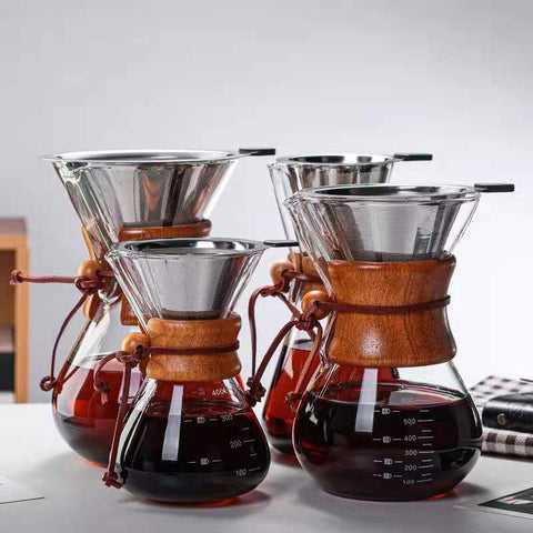 Glass Filter-Free Drip Coffee Maker | No Paper Filters, Pure Coffee Taste - Cocaine Coffee