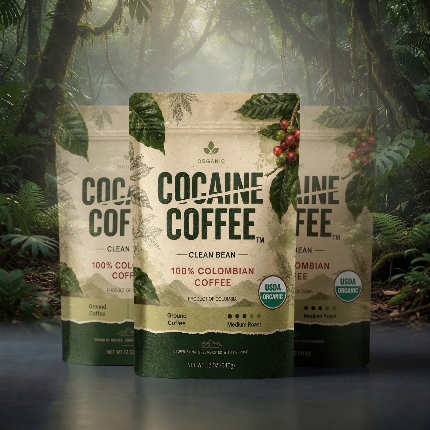 Organic Clean Bean Trio - Cocaine Coffee