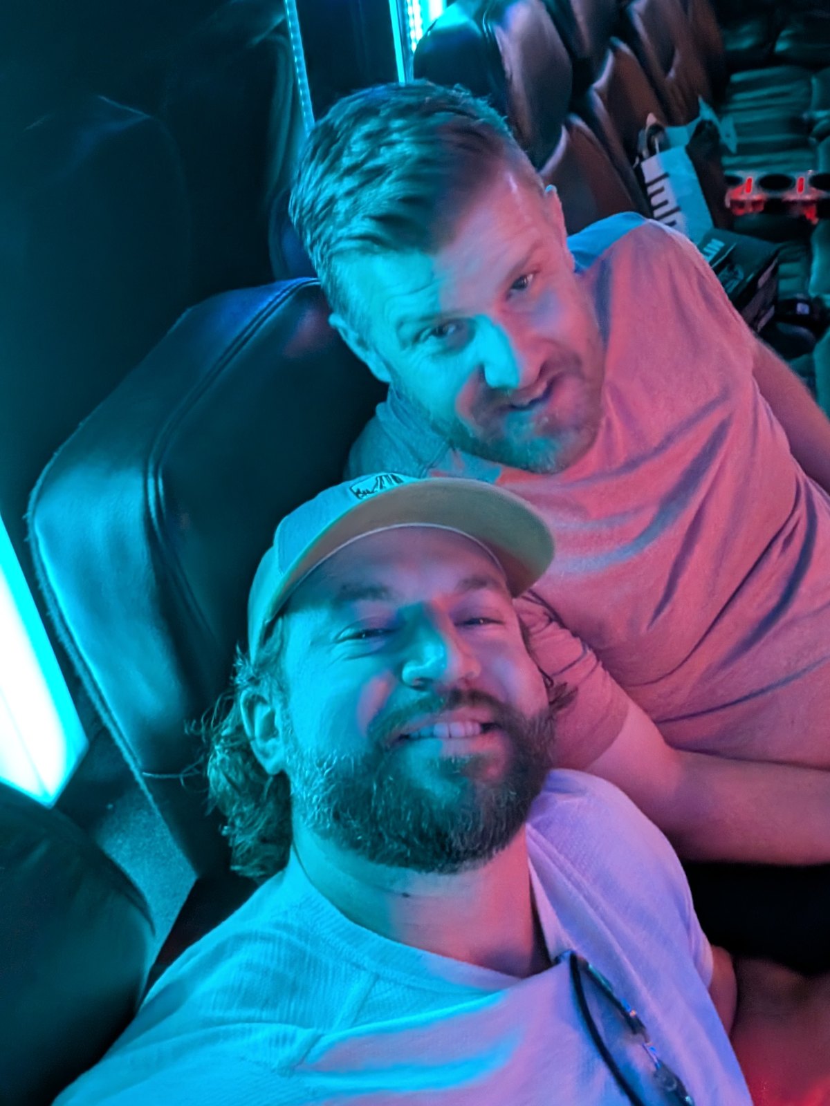 Ryan and JD on a night out with friends